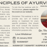 Webinar: Principles of Ayurveda by Dr. Thrivikraman