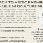 Webinar: Back to Vedic Farming - Sustainable Agriculture Practices by Kirankumar
