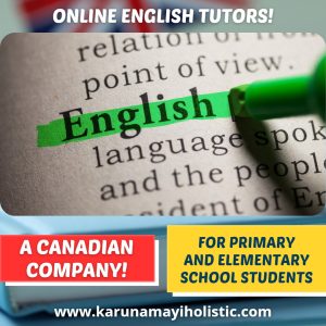 Online English Tutors by Karunamayi Holistic Inc Canada US UK Europe Australia Dubai Asia India World
